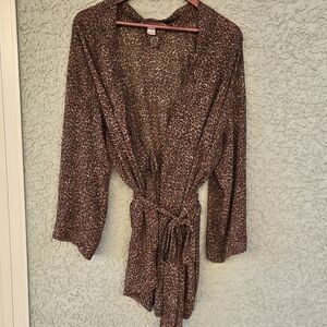 Vintage Victorias Secret Leopard Robe